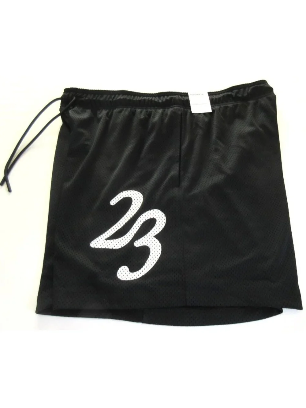 Jordan Men's MVP Mesh 23 Gym Shorts Double Black White Standard Fit NWT